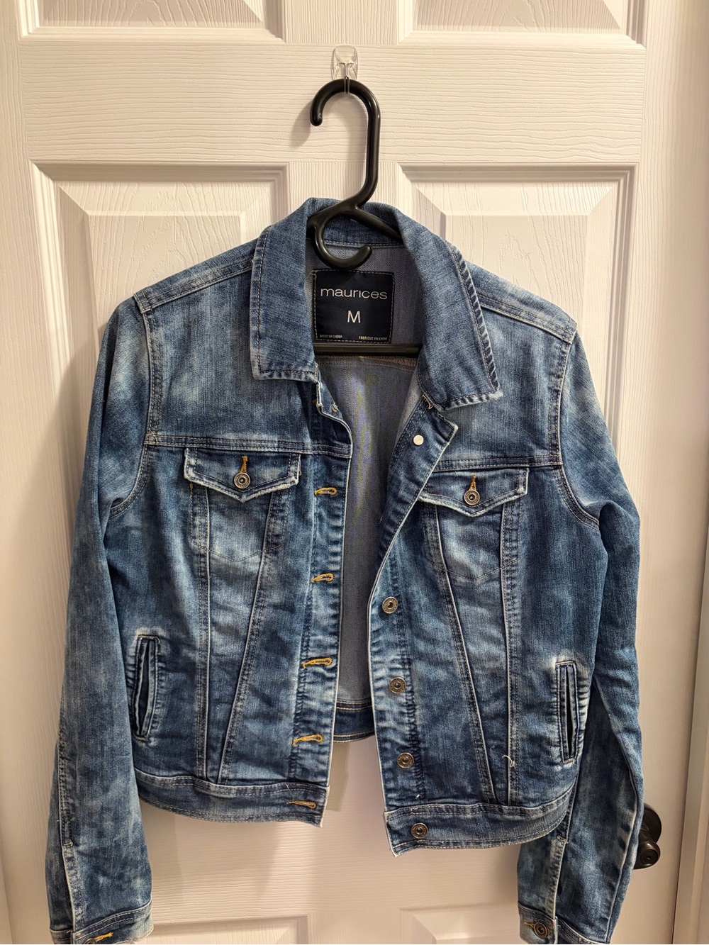 Maurices Washed Blue Denim Jacket -Women’s Medium
